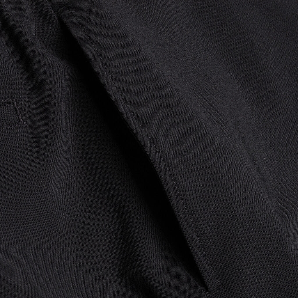 Metal Buckle Suit Pant - Black