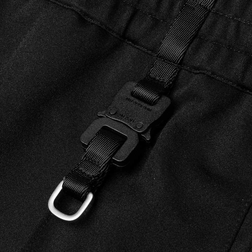 Buckle Detail Track Pant - Black