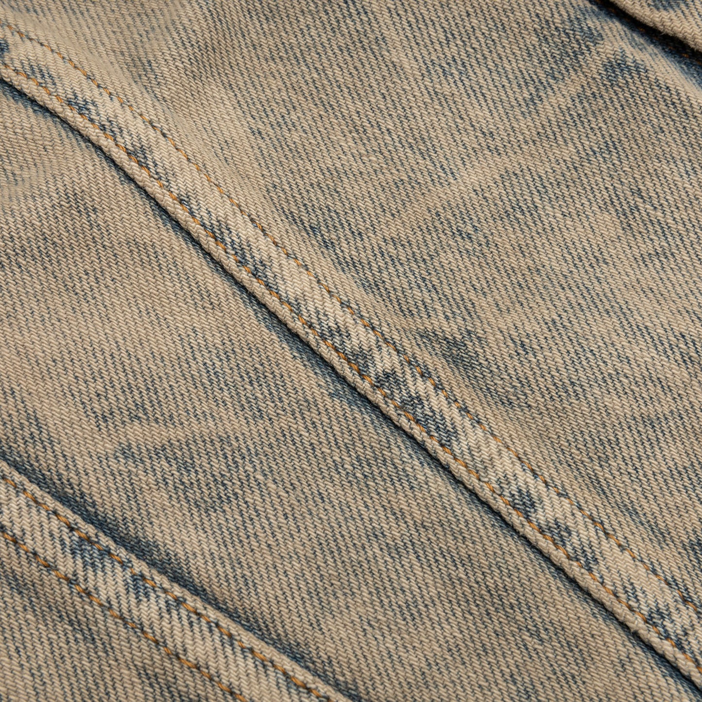 Denim Jacket - Light Blue/Brown