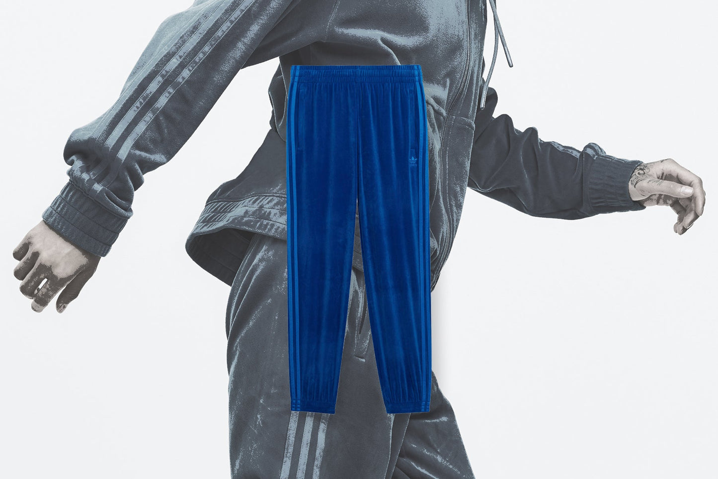 Adidas Originals x Jeremy Scott Cuffed Pant - Blue