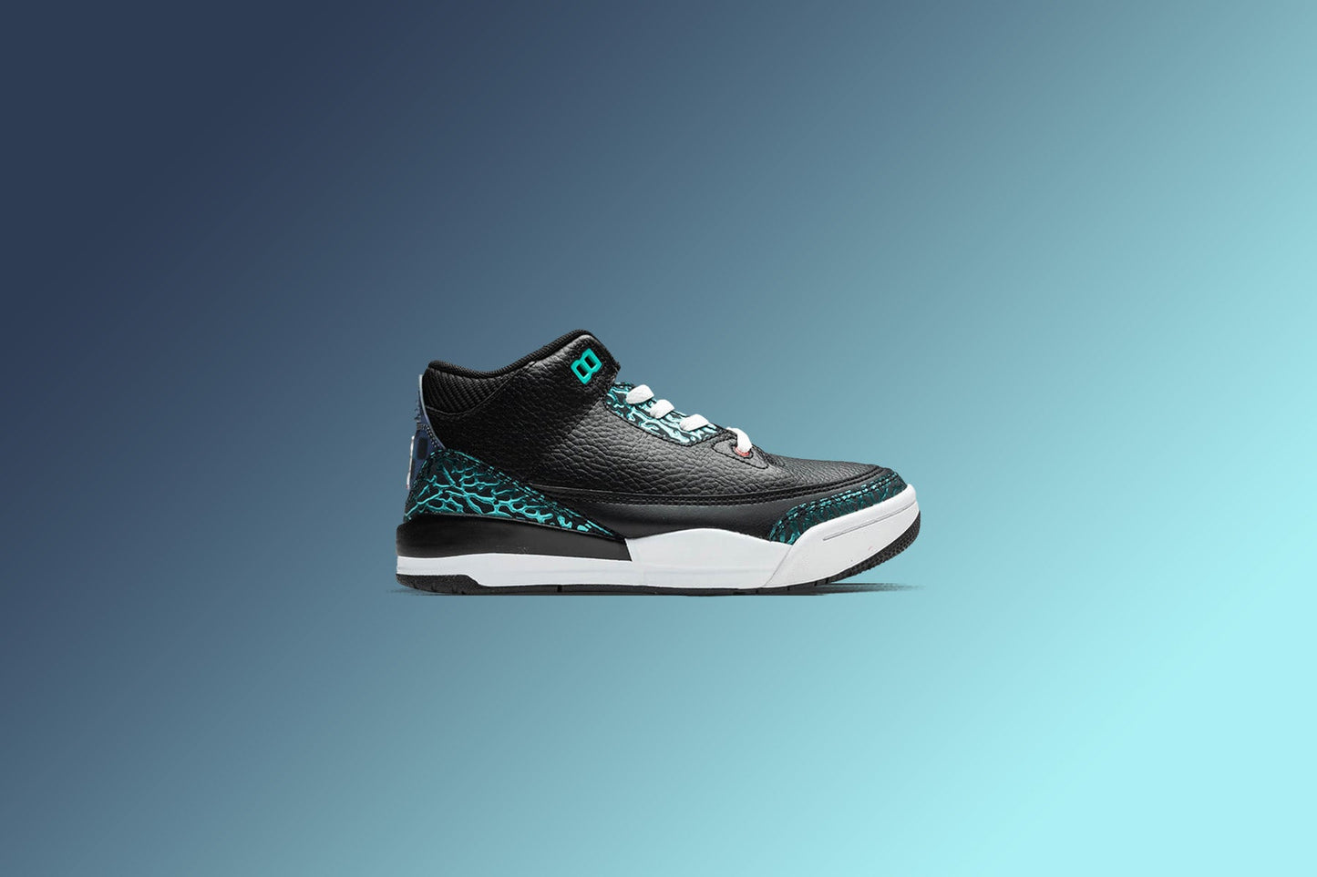 Air Jordan 3 Retro (PS) 'Moto' - Black/Siren Red/Hyper Jade