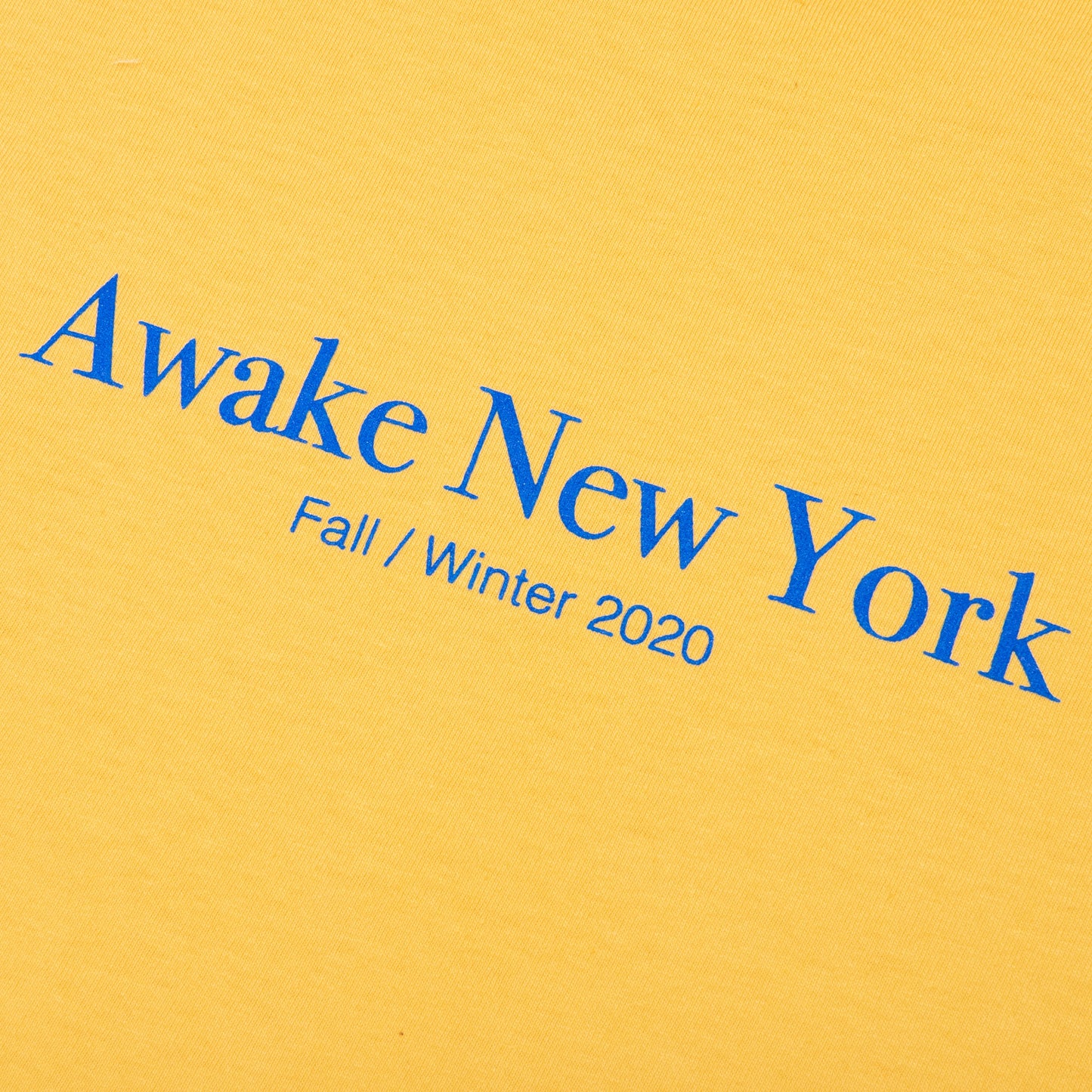 Awake Classic Outline Logo S/S Tee - Mustard