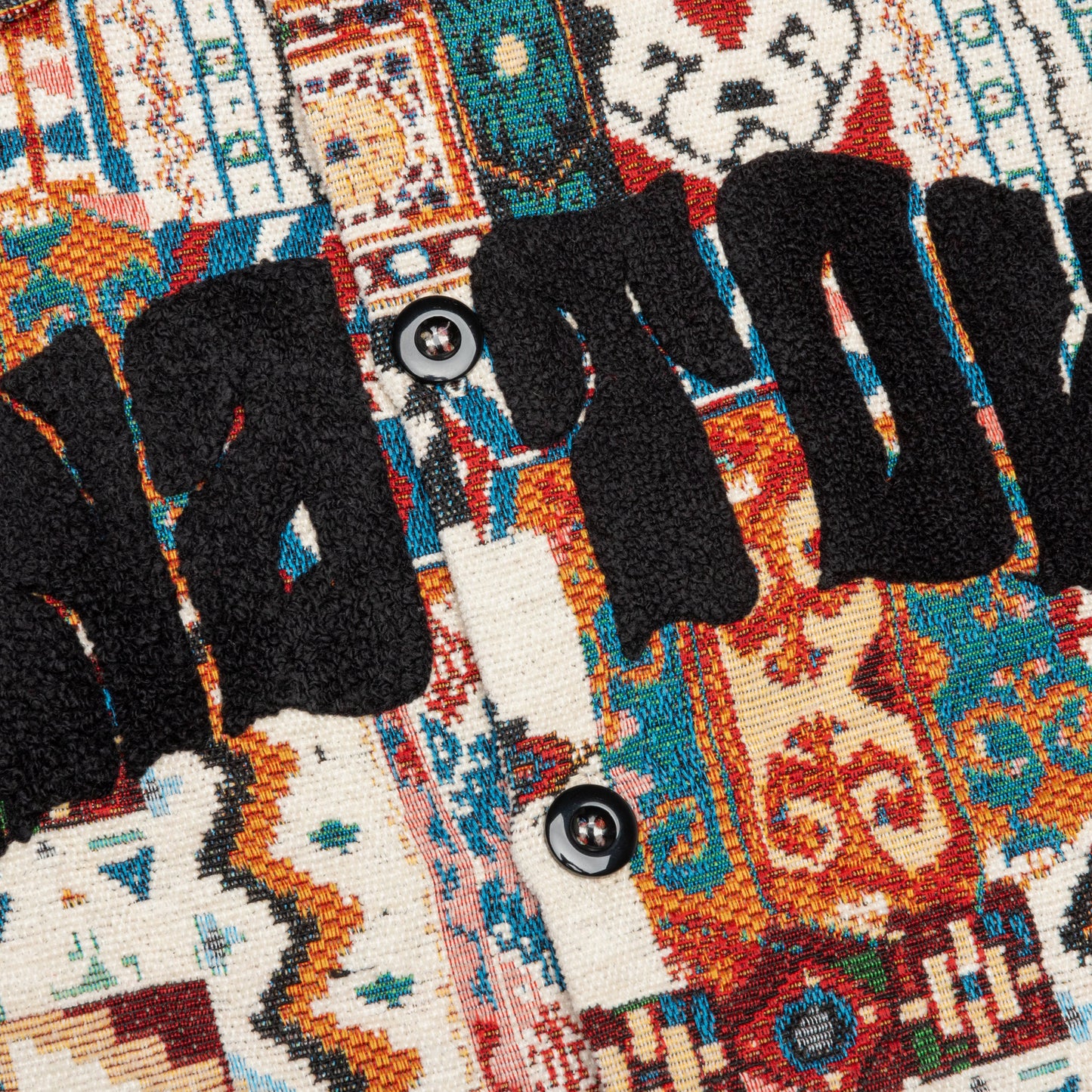 Chinatown Patchwork Shirt - Black