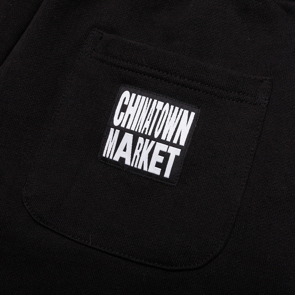 Chinatown Chinatown Triple Arc Sweatshorts - Black