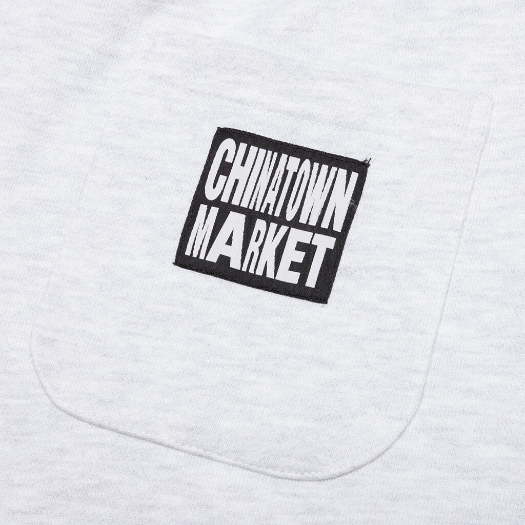 Chinatown Watercolor Arc Sweatshorts - Ash Gray