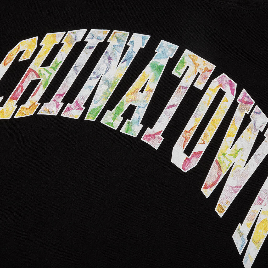 Chinatown Watercolor Arc T-Shirt - Black