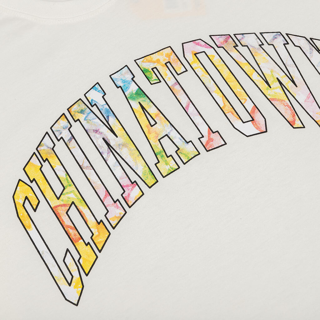 Chinatown Watercolor Arc T-Shirt - Cream