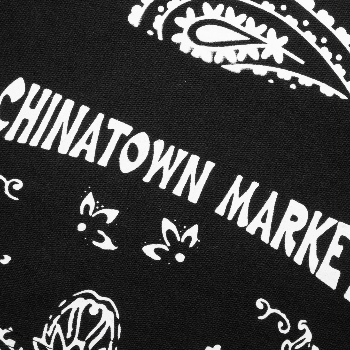 Chinatown x YG Paisley Smiley Tee - Black