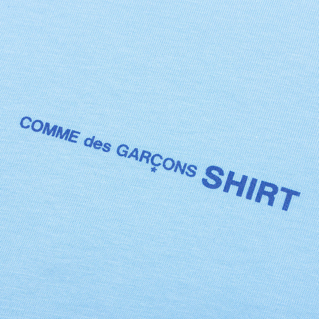 Comme Des Garcons SHIRT Logo S/S Tee - Blue