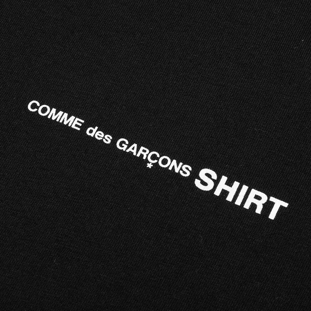 Comme Des Garcons SHIRT Logo S/S Tee - Black
