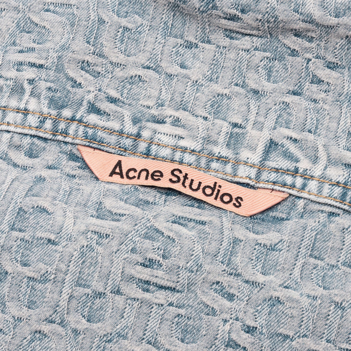 Relaxed Fit Denim Shirt - Blue/Beige