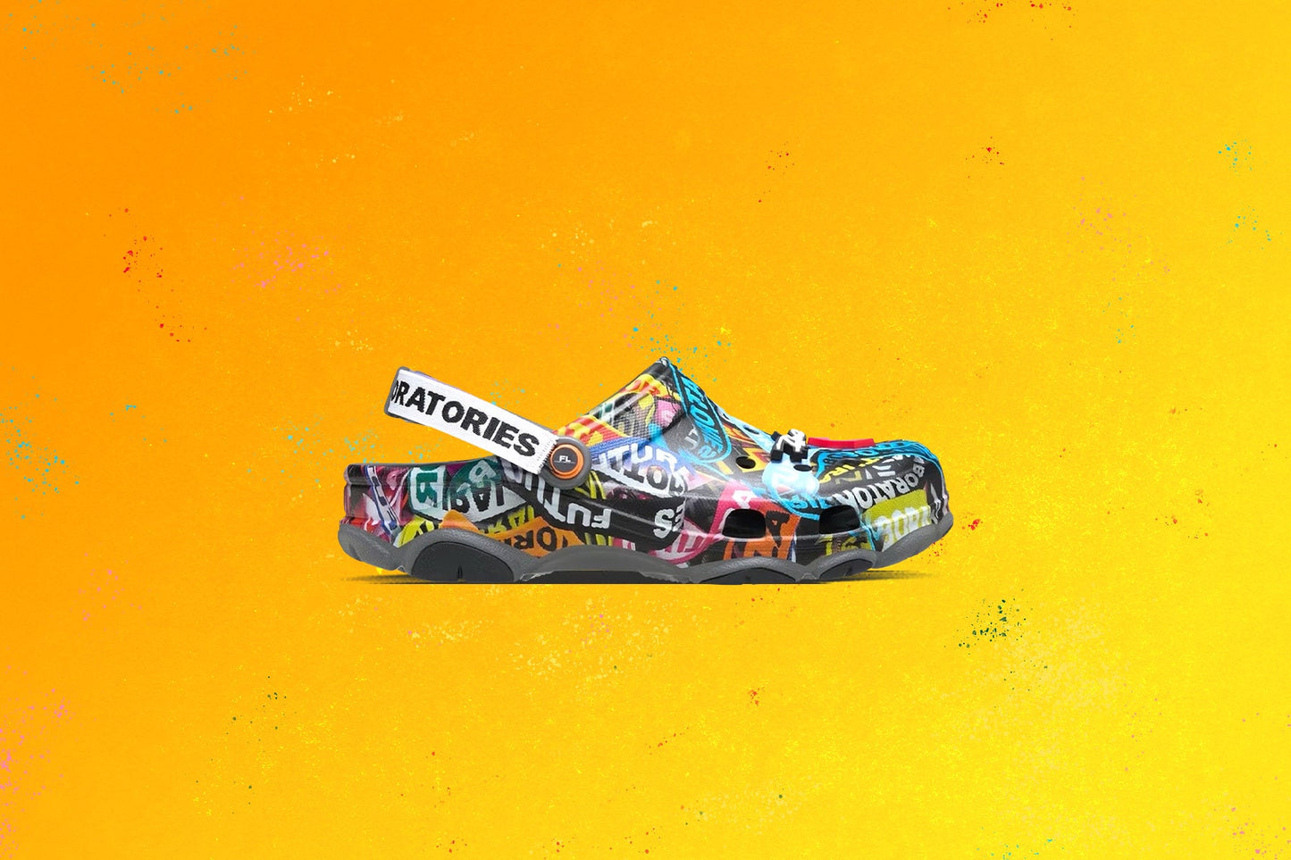 Futura Laboratories x Crocs All Terrain Clog - Slate Grey