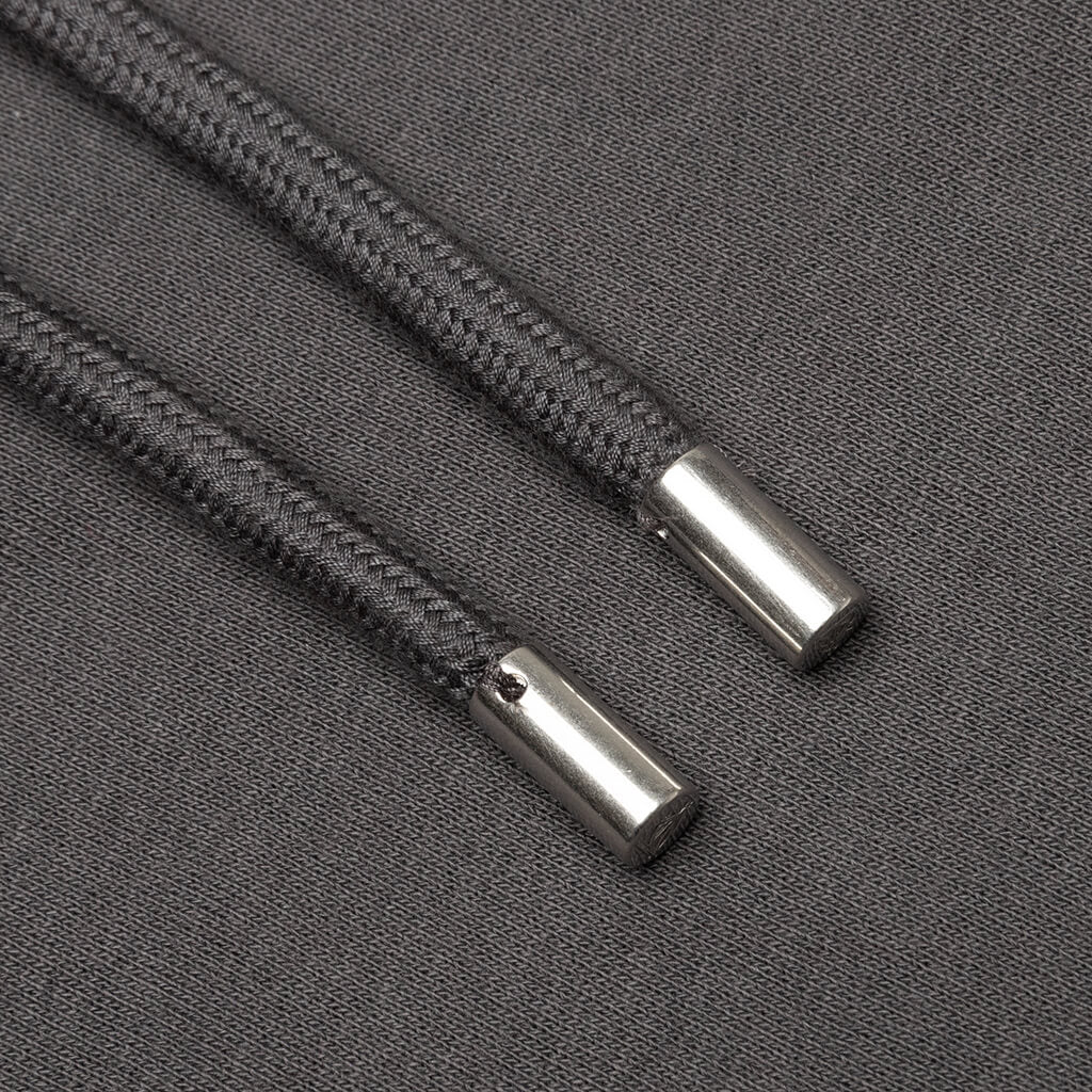 Paris Embroidered Hoodie - Elephant Grey