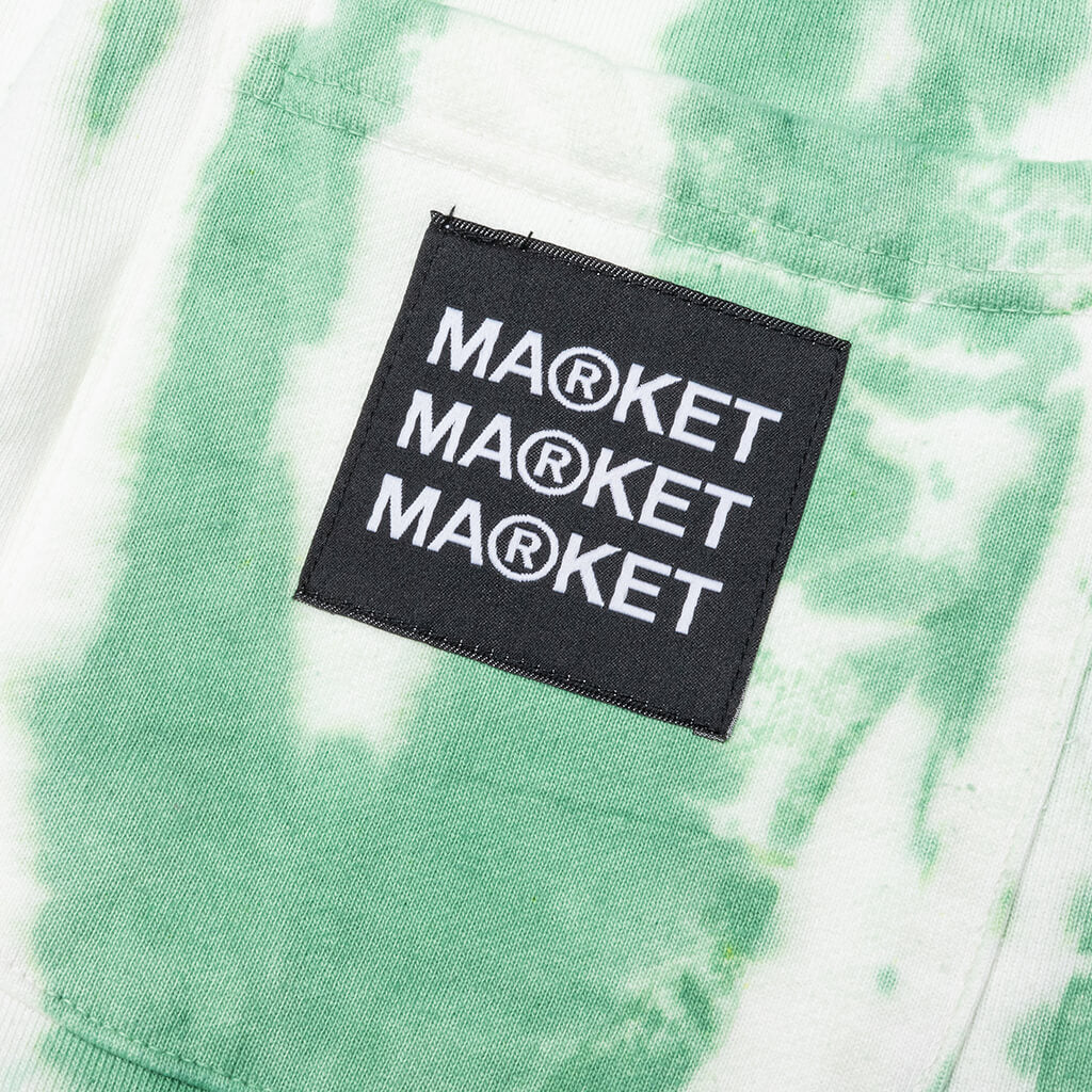 Growth Green Stripe Tie-Dye Sweatpants - Green