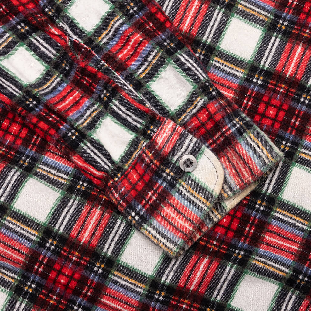 Ribbon Shirt - Red/White