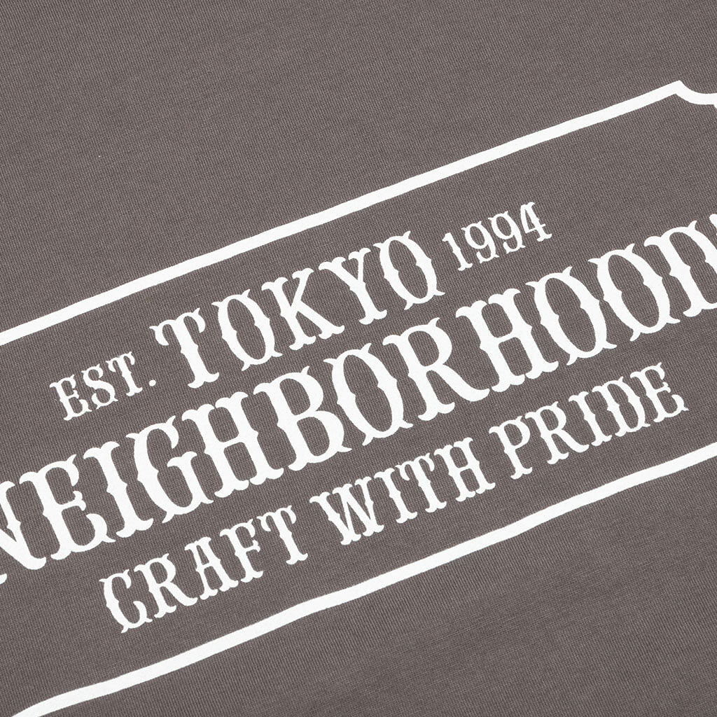 Bar & Shield L/S C-Tee - Grey