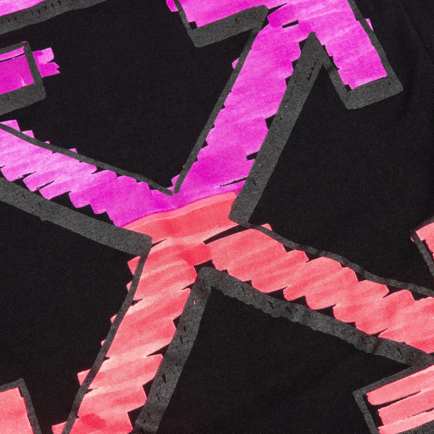 Marker L/S Tee - Black Fuchsia