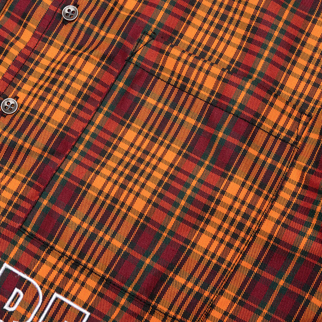 Shade Plaid Work Shirt - Orange