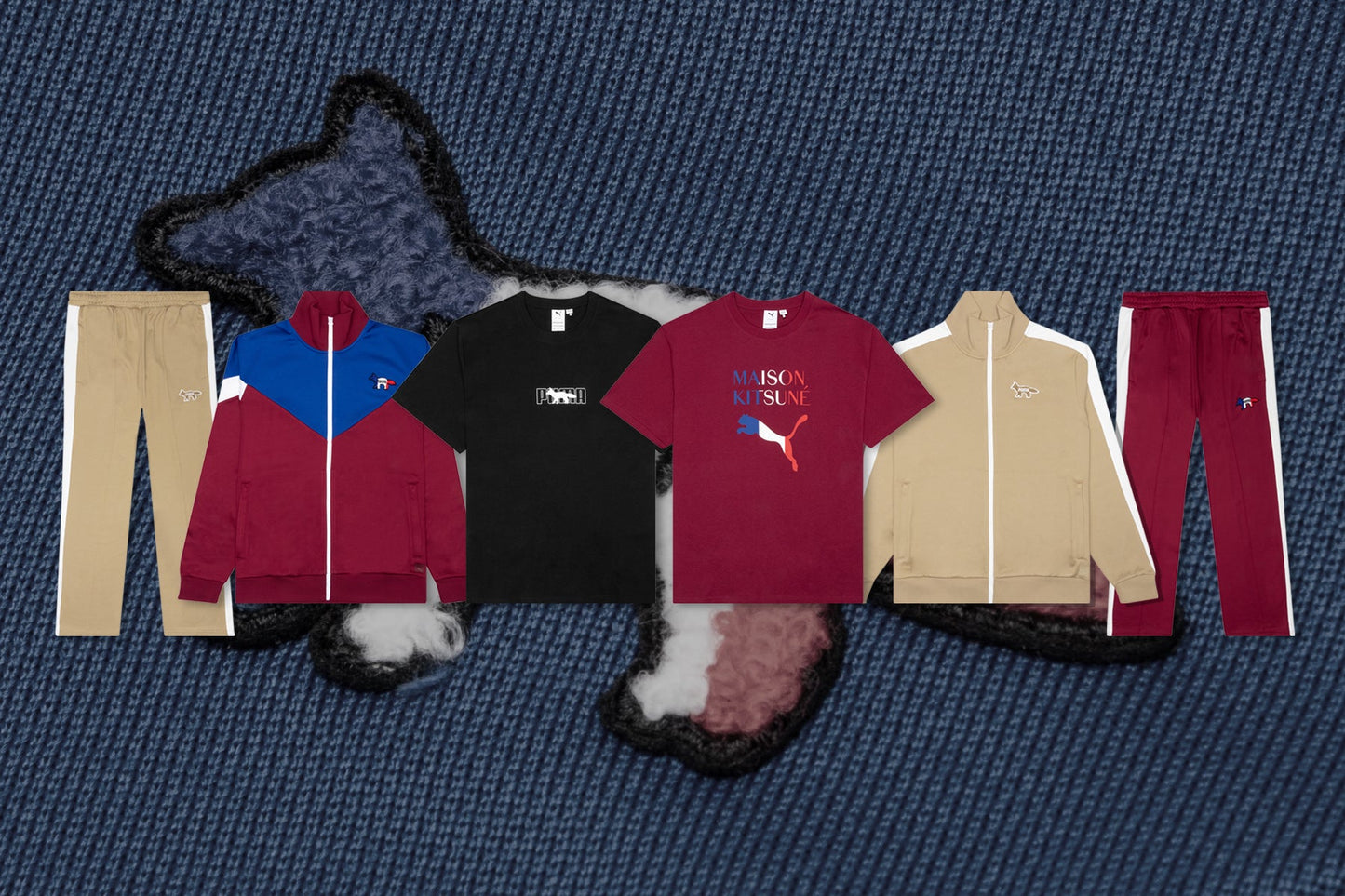Puma x Maison Kitsune MCS Track Top - Red