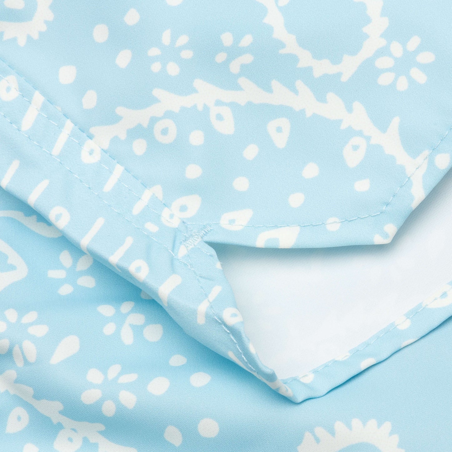 Bandana Swim Trunks - Sky/Creme