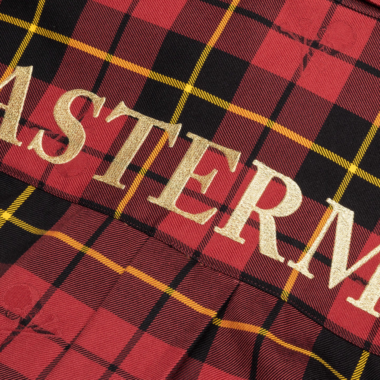 Plaid Long Sleeve Woven Shirt - Burgundy Plaid