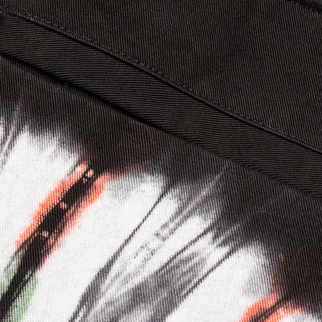Floral Tie Dye Short - Black