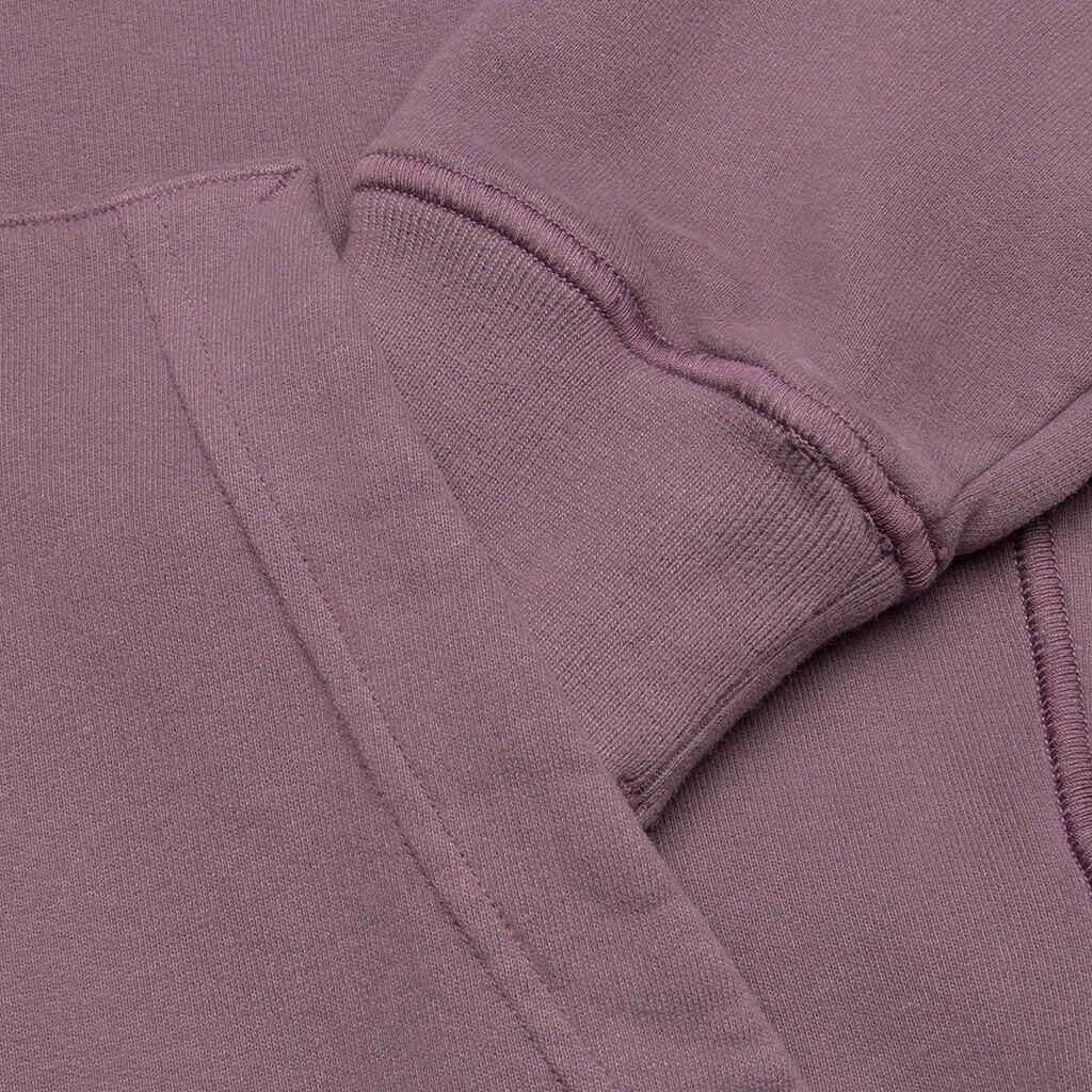 Cotton Hooded Sweatshirt - Magenta