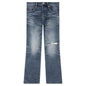 P004 1 Year Fade Flare - Dark Indigo