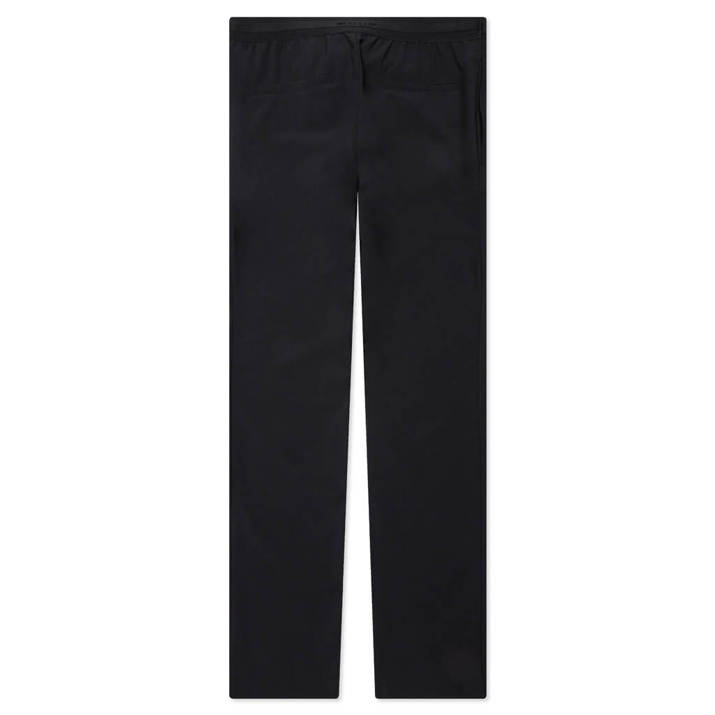 Metal Buckle Suit Pant - Black