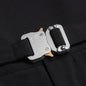 Metal Buckle Suit Pant - Black