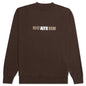 Mirrored Logo Crewneck - Deep Brown