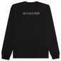 Mirrored Logo L/S Tee - Black