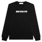 Mirrored Logo L/S Tee - Black