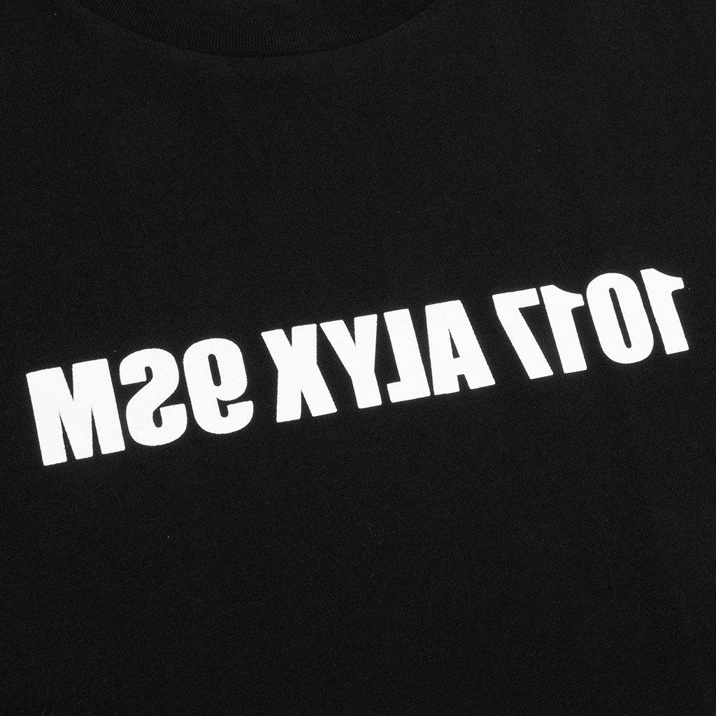 Mirrored Logo S/S Tee - Black