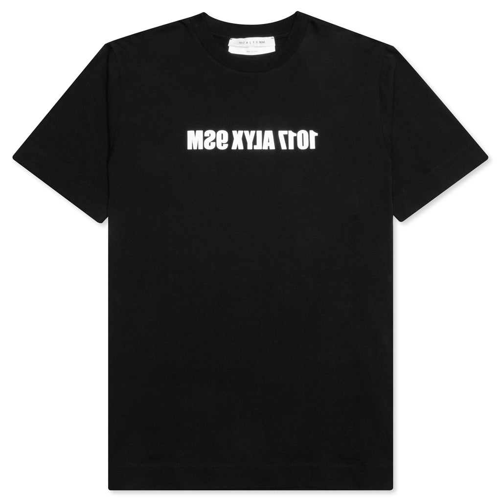 Mirrored Logo S/S Tee - Black