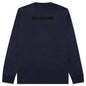 Mirrored Logo L/S Tee - Navy