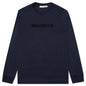 Mirrored Logo L/S Tee - Navy