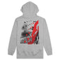 Graphic Hoodie - Grey Melange