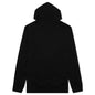 Metal Buckle Collar Hoodie - Black