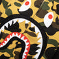1st Camo 2nd Shark Full Zip Hoodie - Yellow