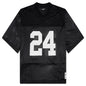 24 Mesh Boxy Jersey - Black