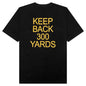 300 Yards T-Shirt - Overdyed Black