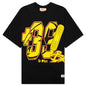 39 Waffle Tee - Black/Yellow