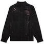 Viscose Button Up W/Bleach - Black