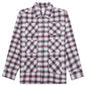 6 Pocket Flannel Shirt - Lavender/Bordeaux