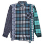 7 Cuts Wide Flannel Shirt - Assorted