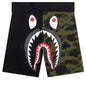 1st Camo Back Shark Sweat Shorts - Green