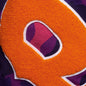 Color Camo Panda Full Zip Hoodie - Purple