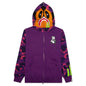 Color Camo Panda Full Zip Hoodie - Purple