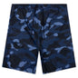 Color Camo Shark Reversible Shorts - Navy